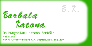 borbala katona business card